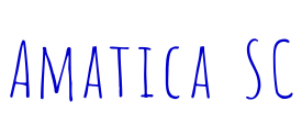 Amatica SC लिपि